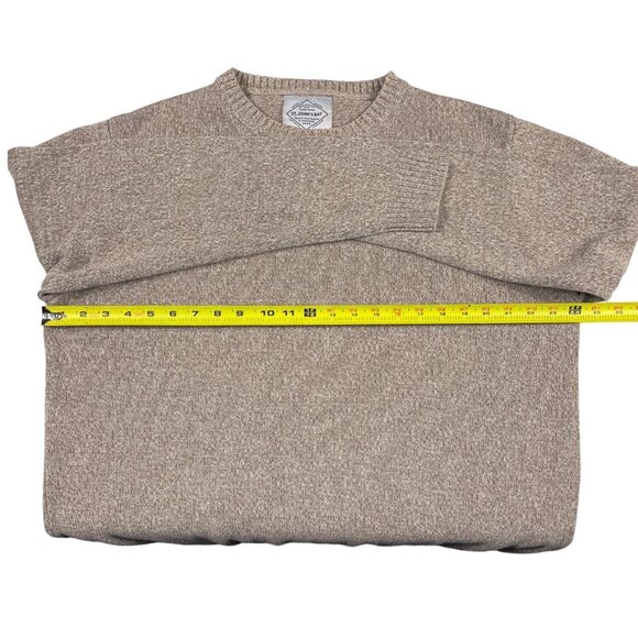 St Johns Bay Sweater Crew Neck Long Sleeve Beige Marled Cotton Pullover Size XL - Picture 7 of 14